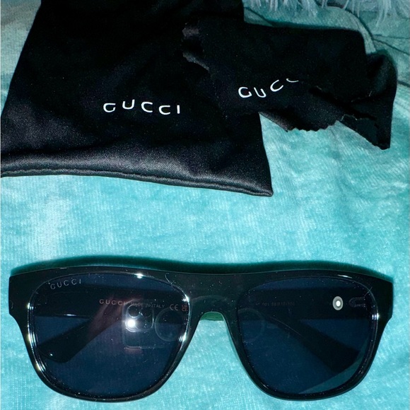 Gucci GG0341S Rectangular Frame Acetate sunglasses Made in Italy - Picture 3 of 8